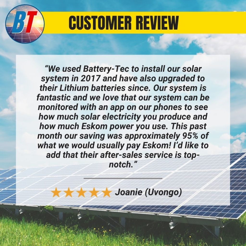 Customer solar review 2