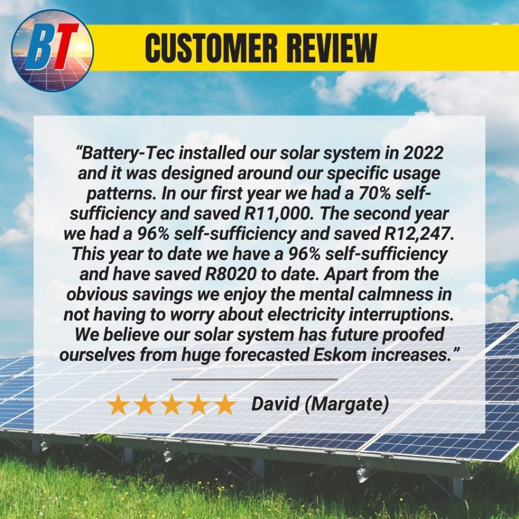 Customer review solar system 3